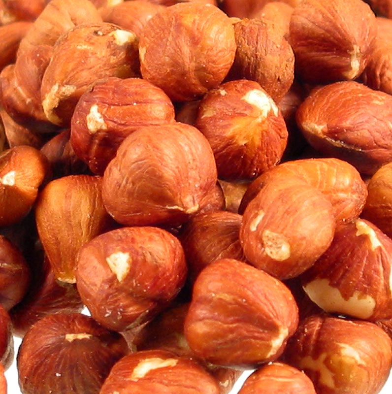 Hasselnødder, hele, med skal (brune), 1 kg