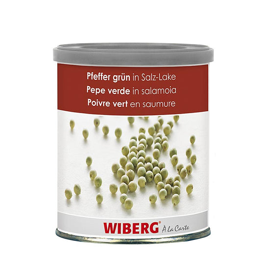 Wiberg peber grøn, i saltlage, hel, 800 g