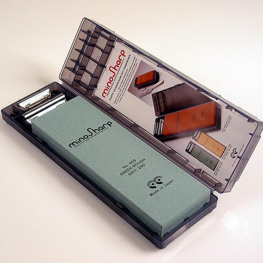 Mino Sharp slibesten (vand), korn 240, med plastholder, nr. 459, 1 stk.