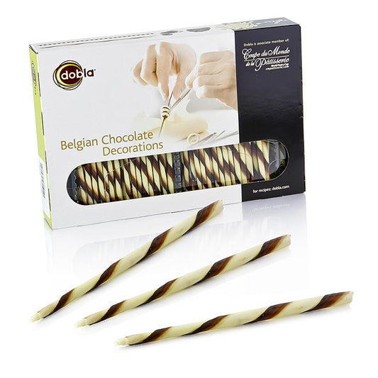 Chokoladecigarer - "Cigarillos", marmorerede, 15 cm lange, 700 g, 200 stk.