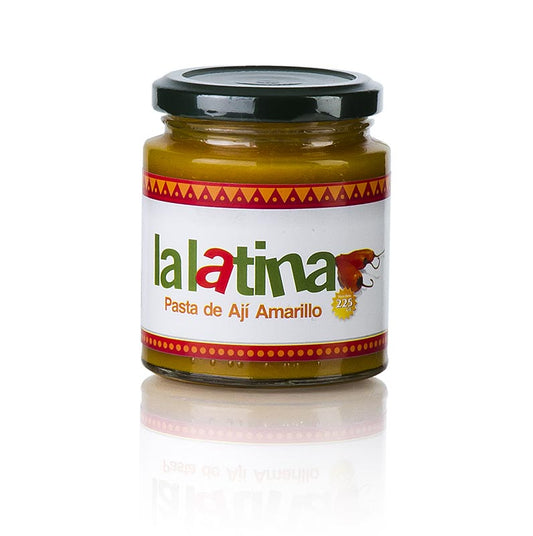 Chilipasta, gul, Pasta de Aji Amarillo - lalatina , fra Peru, 225 g