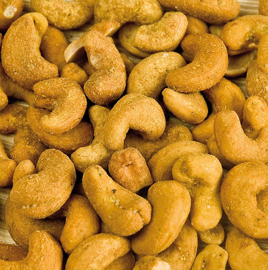 Cashewnødder, med karry, 2,5 kg