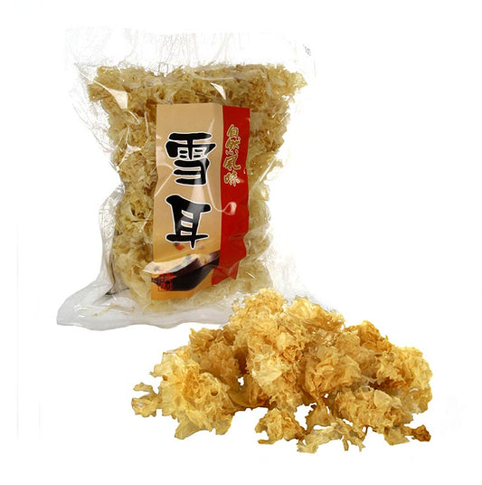 White Fungus - Silver Ear, krøllet hvid asiatisk svamp, tørret, 100 g