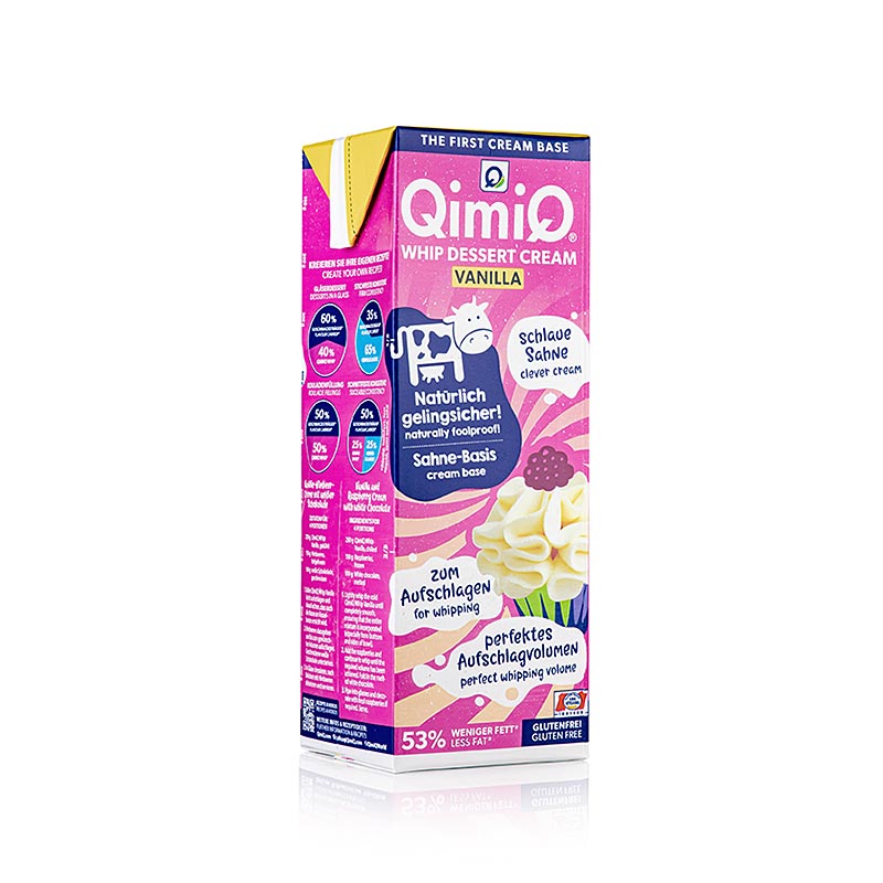 QimiQ Whip Vanilla, koldflødedessert, 17% fedt, 1 kg