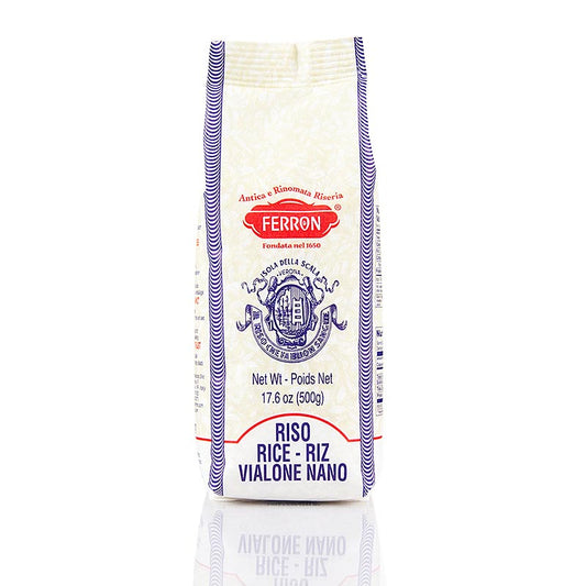 Vialone Nano, risotto rundkornede ris, Ferron, 500 g