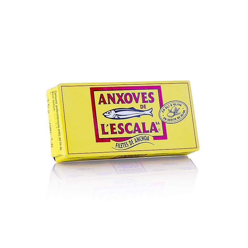 Ansjovisfileter i premiumkvalitet, i olivenolie, L´Escala, 50 g