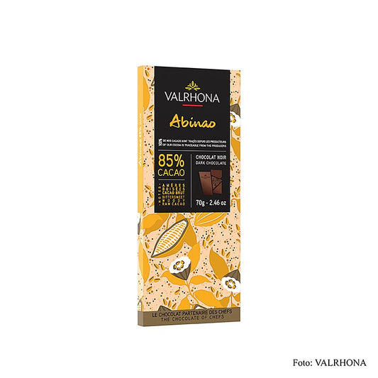 Valrhona Abinao - mørk chokolade, 85 % kakao, Afrika, 70 g