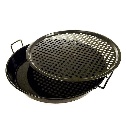 Outdoorchef tilbehør gourmet sæt: universal pande &amp; pizzabakke, fra ø 48cm grill, 2 stk.
