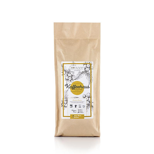 "Bos Food Gourmet" kaffehus, hele bønner, 100 % Arabica-kaffe, 1 kg