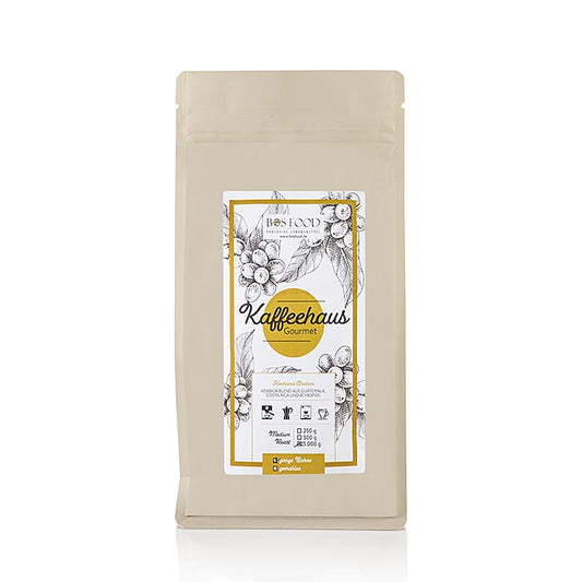 "Bos Food Gourmet" kaffehus, hele bønner, 100 % Arabica-kaffe, 1 kg