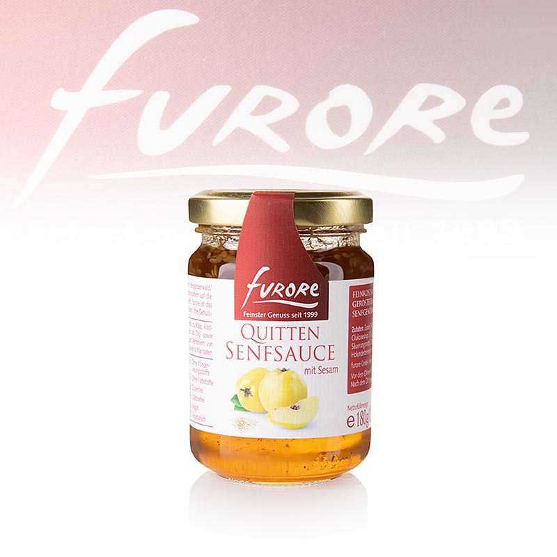 Furore - Kvæde- og sennepssauce, med sesamfrø, 130 ml