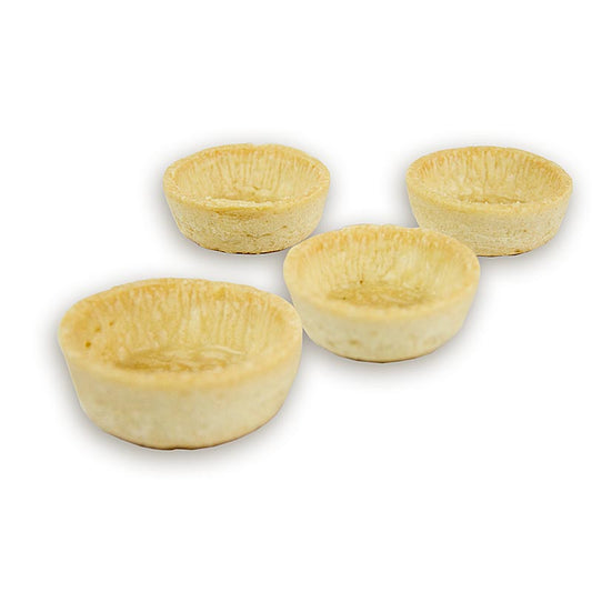 Snack-tarteletter, runde, ø 5 cm, lette, salte, 1,55 kg, 184 stk.