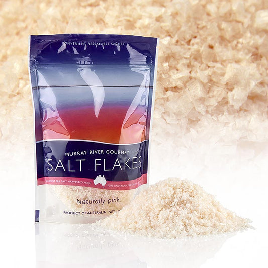 Murray River - Pink Salt Flakes, flager af pink saltlage, Australien, 150 g