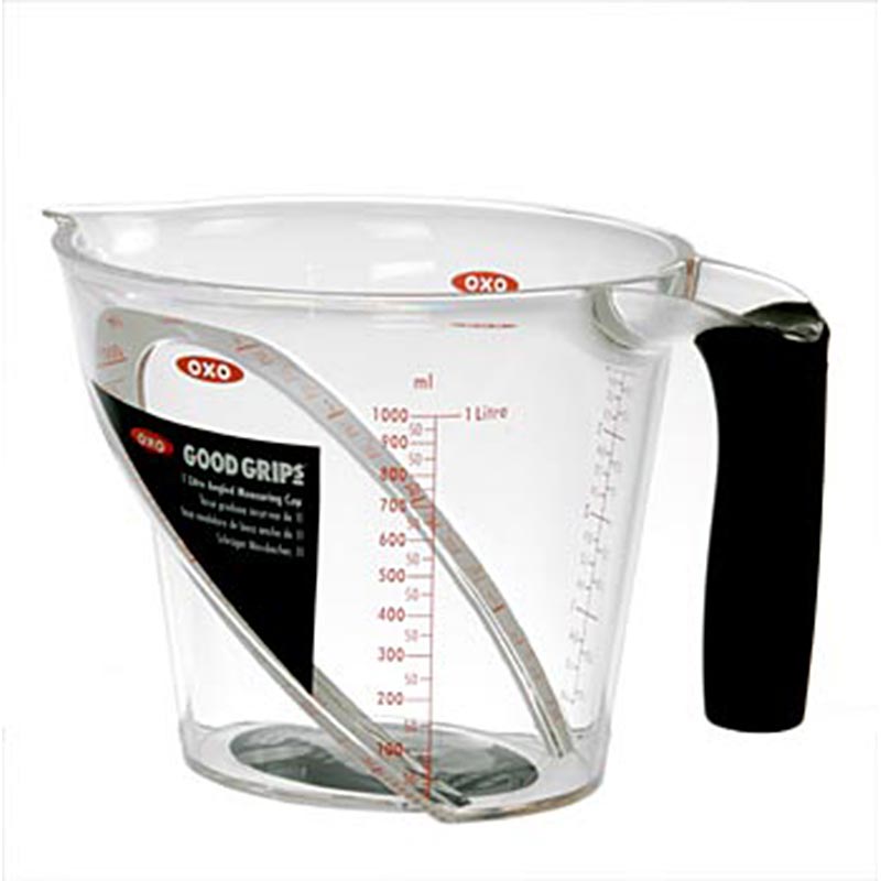OXO - Målekande til 1 liter, kan også aflæses skråt/ovenfra, 1 stk.