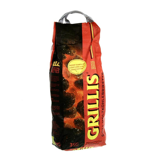 Grill BBQ - Trækulsbriketter, fremstillet af bøgetræ, 3 kg