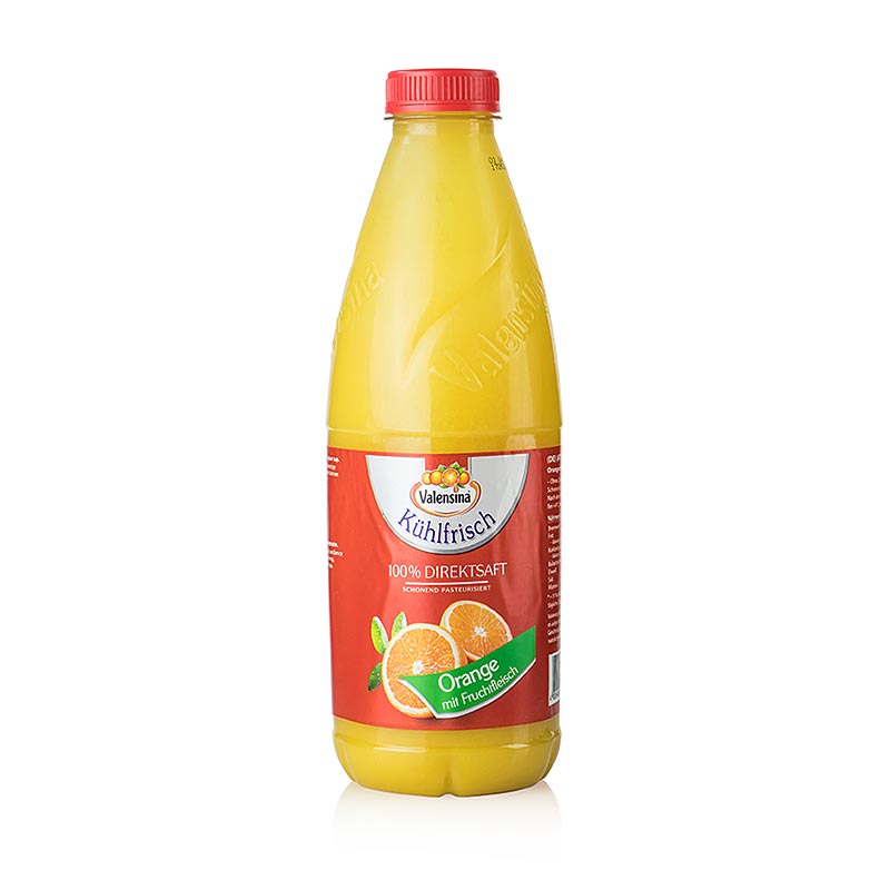 Appelsinjuice, 100 % direkte juice, Valensina, 1 l