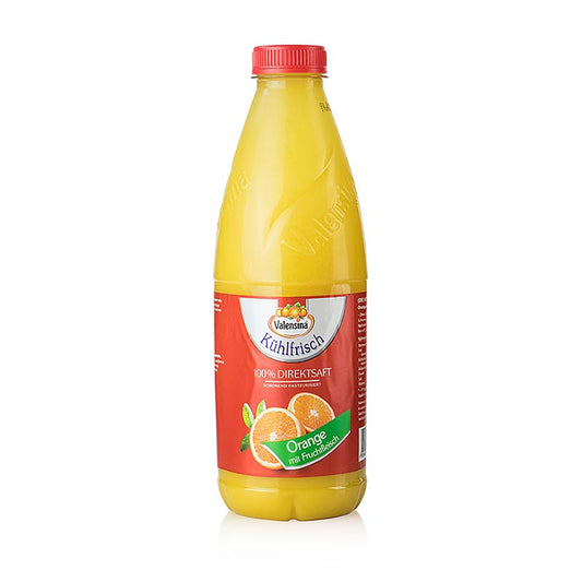 Appelsinjuice, 100 % direkte juice, Valensina, 1 l