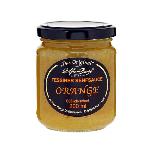 Original Ticino orange sennepssauce, Wolfram Berge, 200 ml