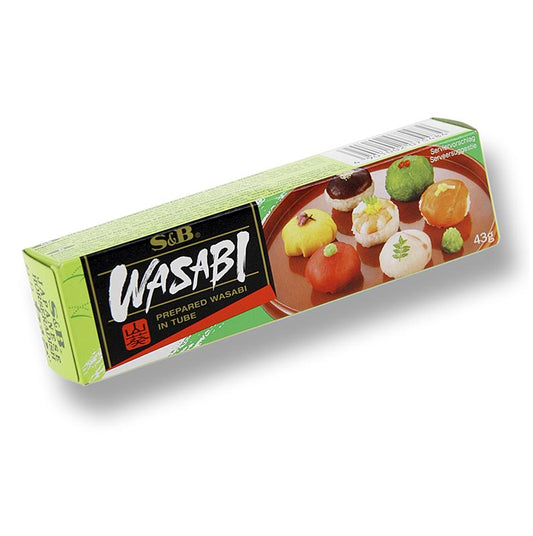 Wasabi - Grøn peberrodspasta, finkornet, med ægte wasabi, 43 g