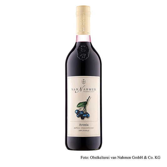 Aronia-bærsaft, 100% direkte saft, van Nahmen, økologisk, 750 ml