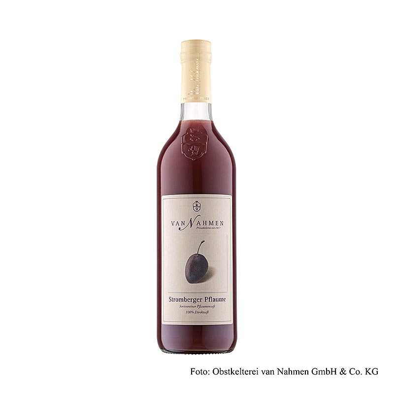 Stromberger blomme (damson blommejuice) (100% direkte juice), 750ml, van Nahmen, 750 ml