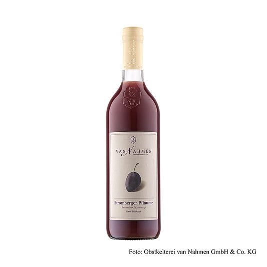 van Nahmen – Stromberger-blomme (blommesaft), 100 % friskpresset saft, 750 ml