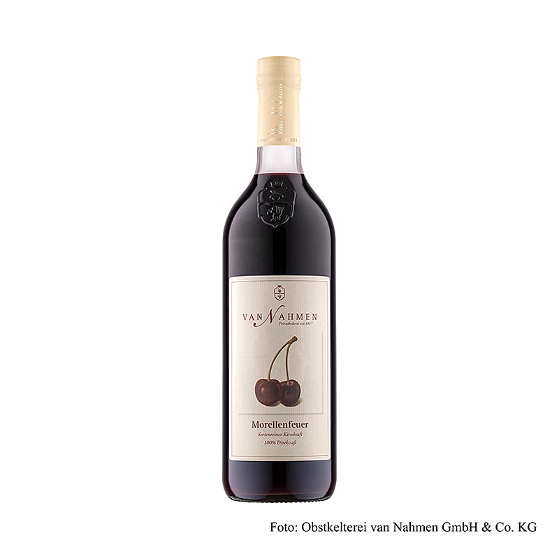 van Nahmen - Morellenfeuer surkirsebærsaft, 100% direkte saft, 750 ml