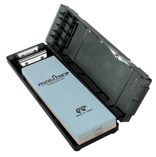 Mino Sharp slibesten (vand) kombinationssten 220/1000, med plastholder, nr. 471, 1 stk.