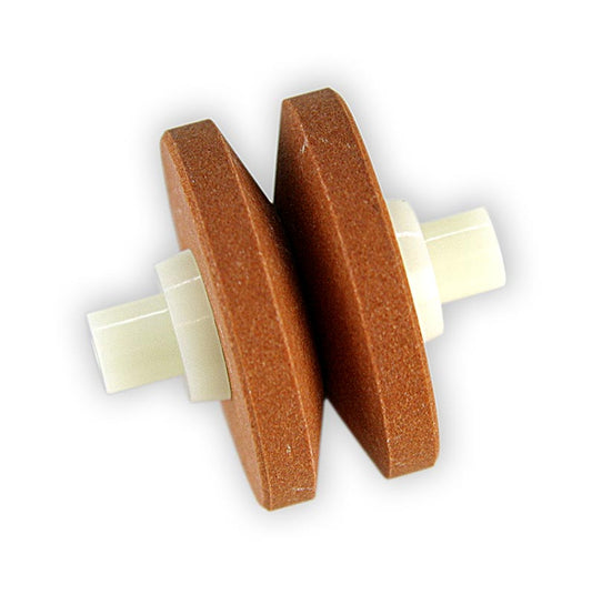 Erstatningsstenrulle keramik 556, til Mino Sharp 550/BR, brun, medium, 1 stk.