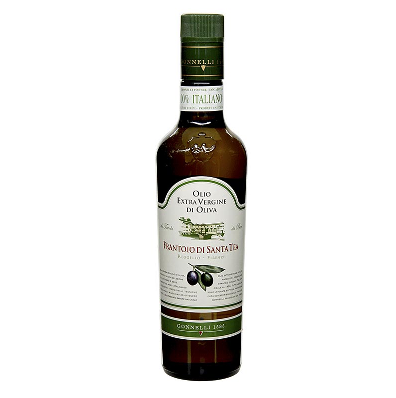 Ekstra jomfru olivenolie, Santa Tea Gonnelli "Fruttato Intenso", grønne oliven, 500 ml