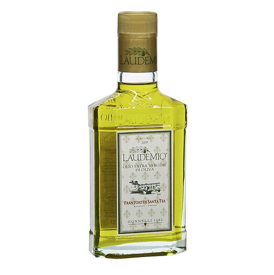 Ekstra jomfru olivenolie, Santa Tea Gonnelli "Il Laudemio", grønne oliven, 250 ml