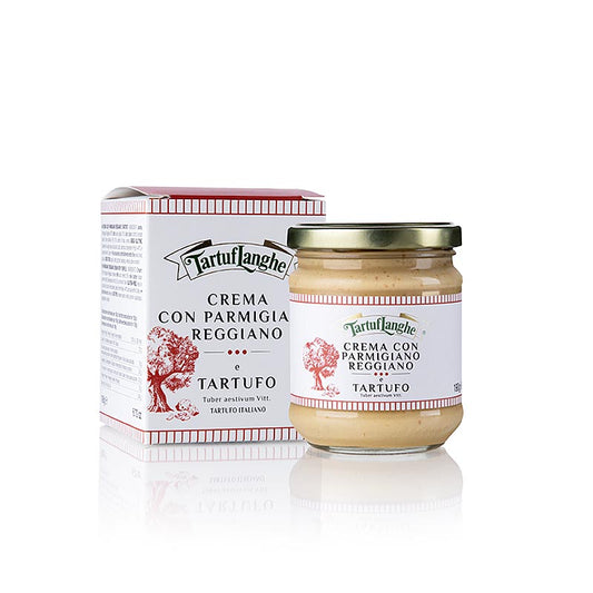 TARTUFLANGHE Crema con Parmigiano Reggiano, parmesansauce med sommertrøffel, 190 g