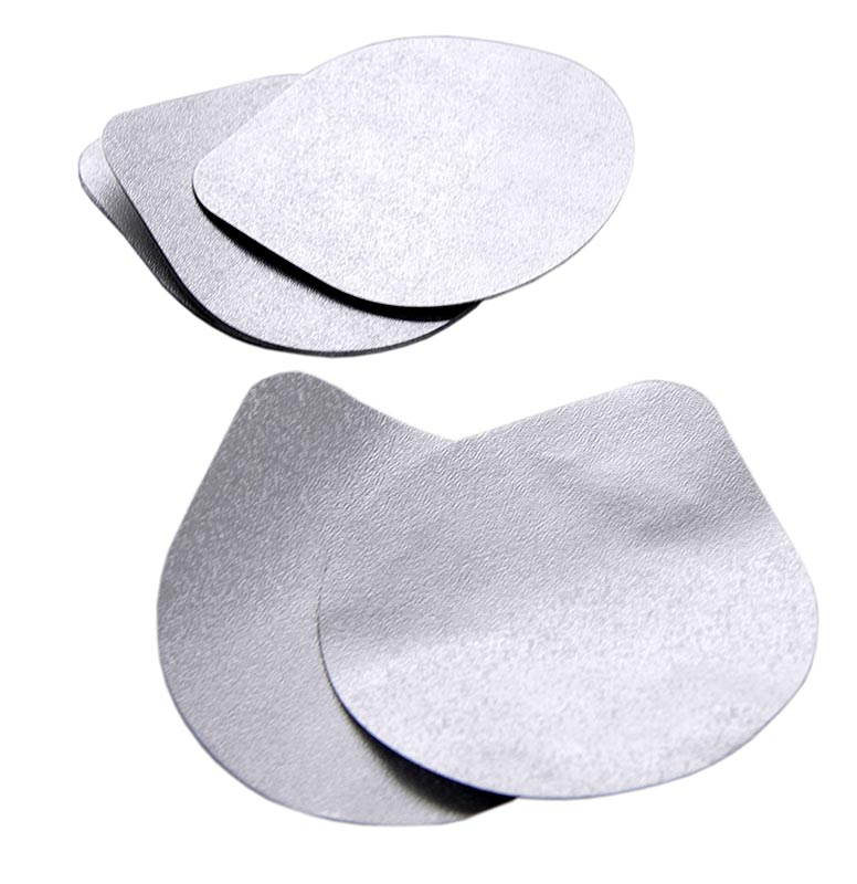 Beskyttelsesfolie af aluminium til yoghurtglas - låg til 28938, til varmeforsegling, 100% Chef, 1 stk.