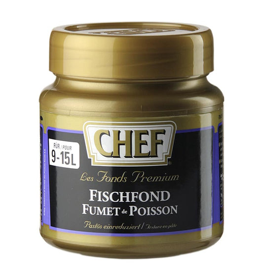 CHEF Premium-koncentrat - fiskefond, let pastaagtig, lys, til 9-15 liter, 630 g