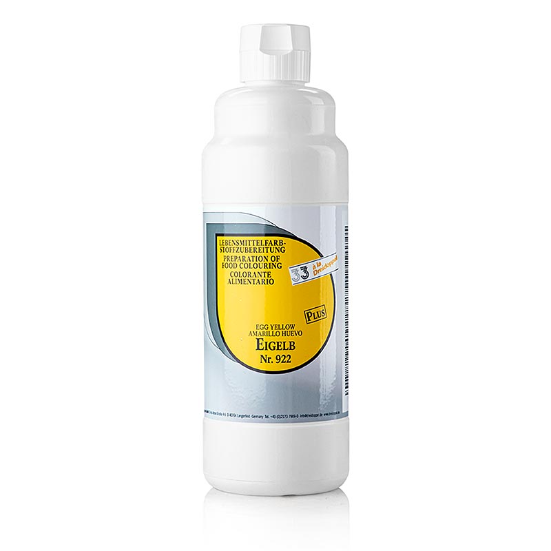 Fødevarefarve flydende plus, æggeblomme, 922, Dreidoppel, 1 l