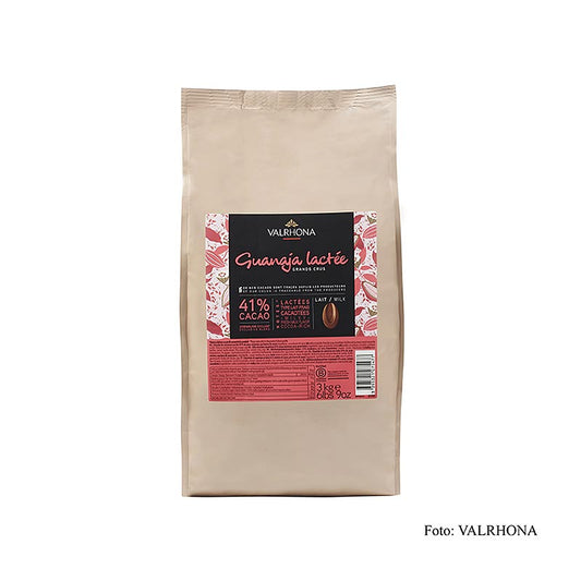 Valrhona Guanaja Lactée "Grand Cru", sødmælksovertræk, Callets, 41% kakao, 3 kg