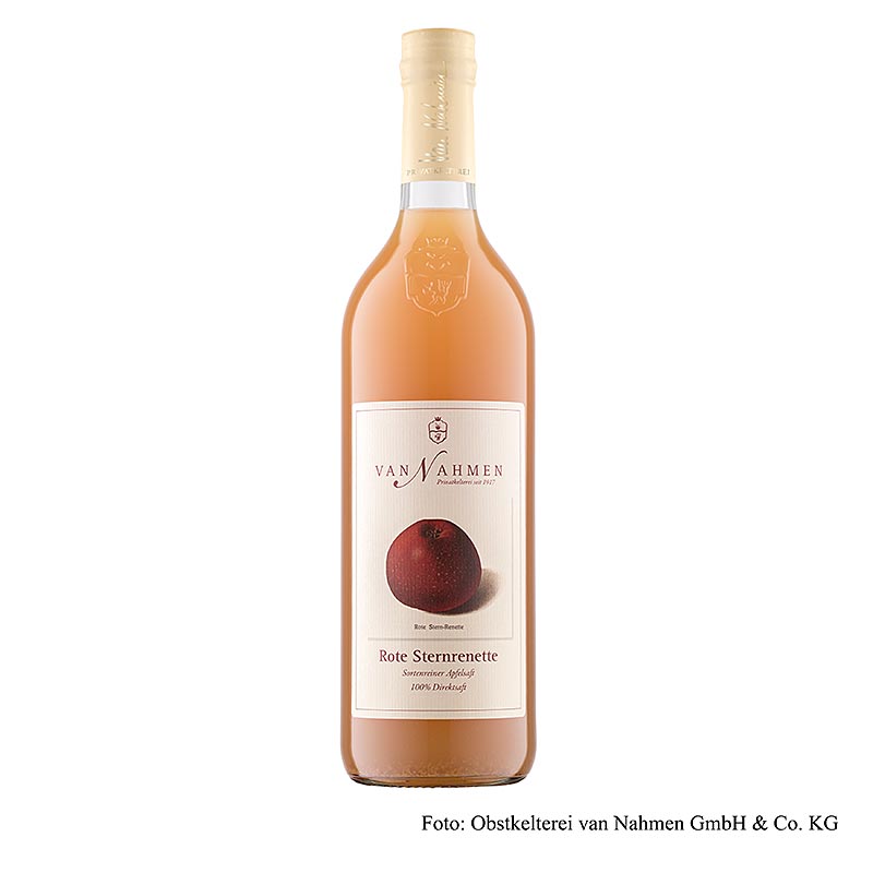 van Nahmen - Rød stjerneæblejuice, 100 % direkte juice, 750 ml