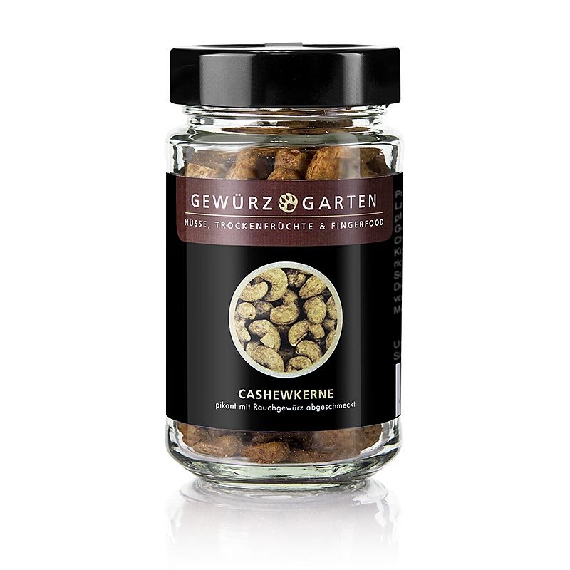 Gewürzgarten cashewnødder, hele, med røget krydderi, 110 g