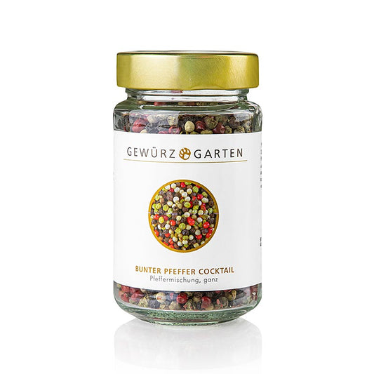 Gewürzgarten Farverig pebercocktail (hvid, sort, grøn, pink), hel, 100 g