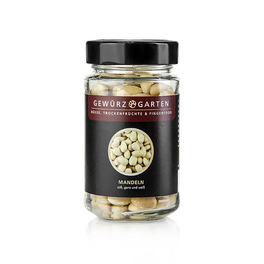 Gewürzgarten-mandler, søde, hele, hvide, 125 g