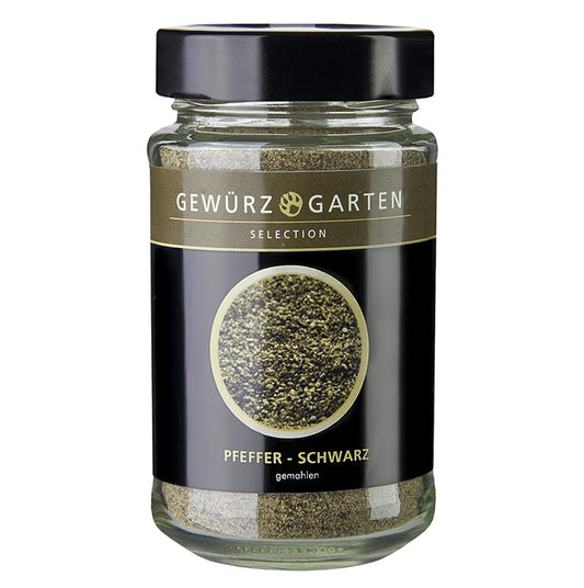 Gewürzgarten-peber, sort, stødt, 120 g