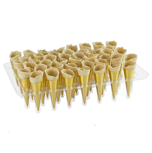 Guld mini croissanter, neutral, ø 2,5x7,5cm, 1,3 kg, 180 stk.