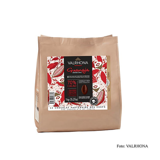 Valrhona Guanaja "Grand Cru", mørk couverture, Callets, 70% kakao, 1 kg