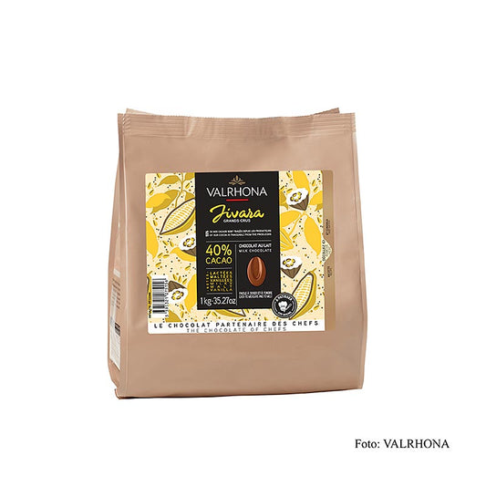 Valrhona Jivara Lactée "Grand Cru", sødmælksovertræk, Callets, 40% kakao, 1 kg