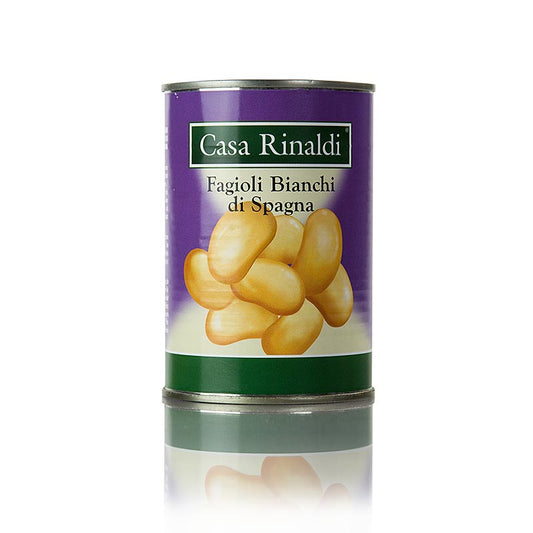 Spagna-bønner, hvide, syltede, 400 g