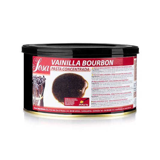 Sosa Paste - Bourbon-vanilje, 1,5 kg