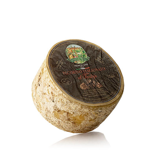 Pecorino "Tartuffo" Premium, fåreost med trøffel, smagfuld, modnet i 5 måneder, ca. 650 g