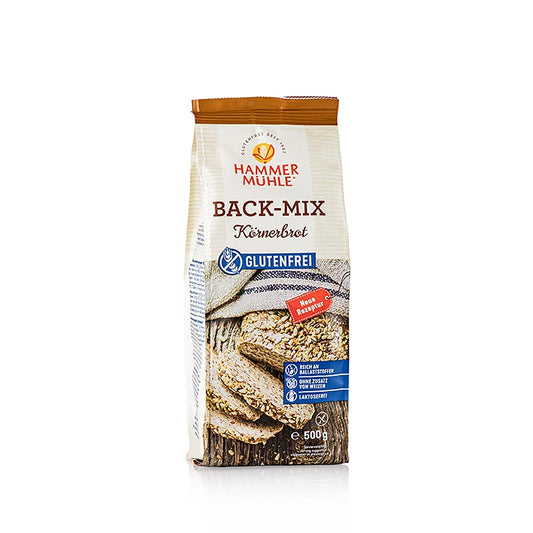 Bagemix kornbrød, glutenfri bagemix, Hammermühle, 500 g