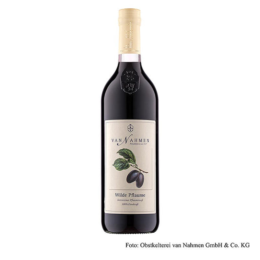 van Nahmen - Vilde blommer, 100 % sortren direkte juice, 750 ml