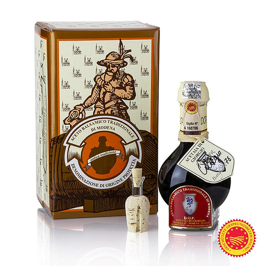 Aceto Balsamico Tradizionale DOP/PDO, 12 år, kirsebærfad, Acetaia di Giorgio, 100 ml